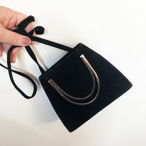 Gorgeous Black Clutch Velvet / Metal handle